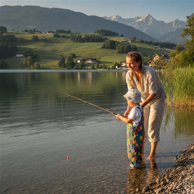 Angeln mit Kindern – geeignete Gewässer in Österreich
