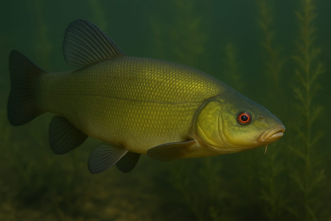 Schleie aus einem verkrauteten Österreichischen Teich