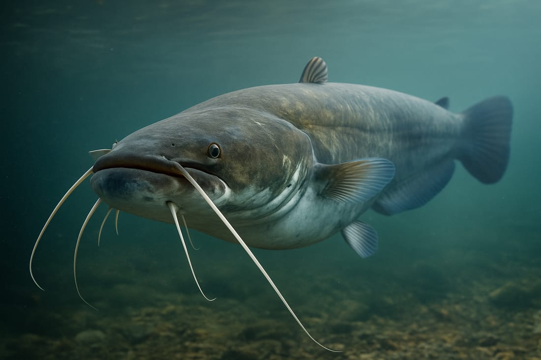 Groer Wels aus einem tiefen Österreichischen Flussabschnitt