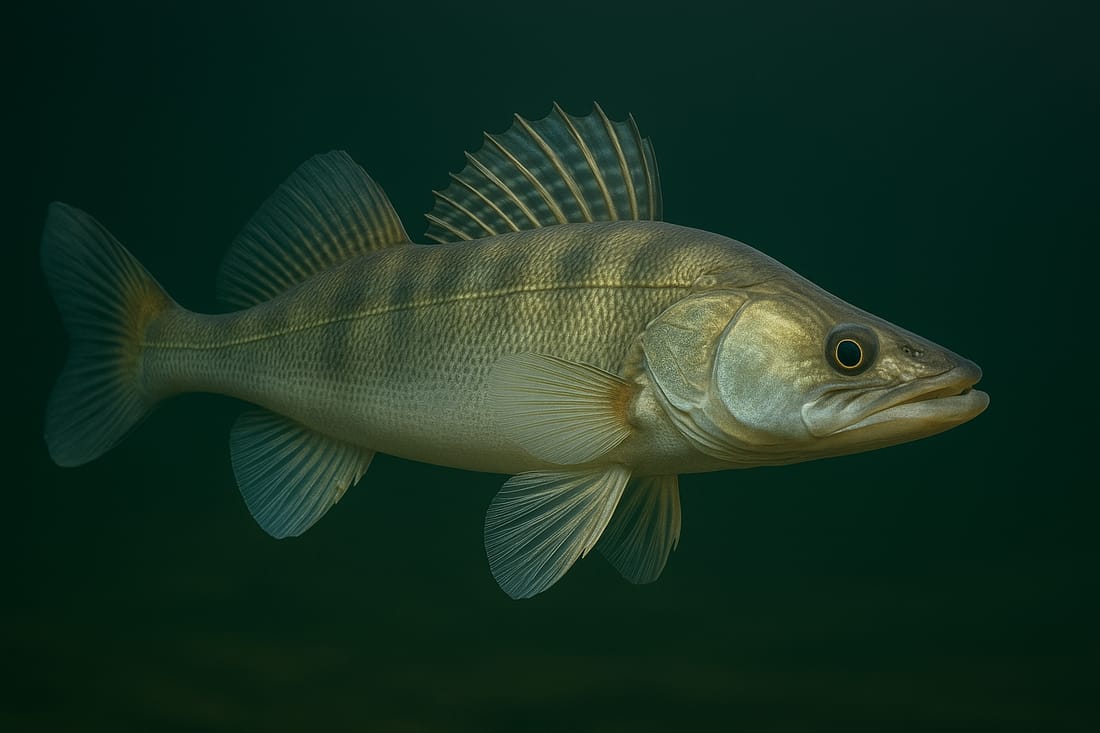 Zander in einem trüben Österreichischen Stausee
