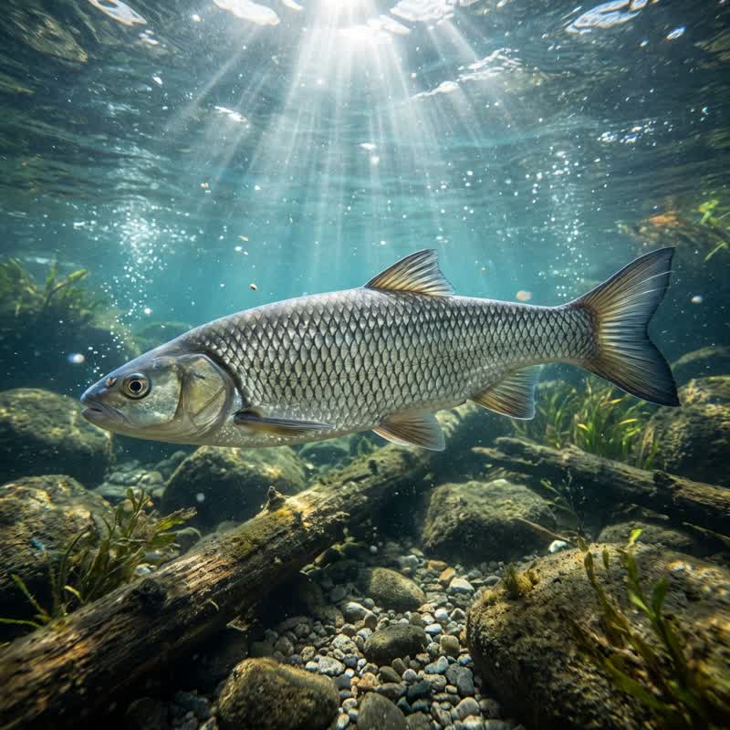 Aitel (Döbel) in einem österreichischen Fluss